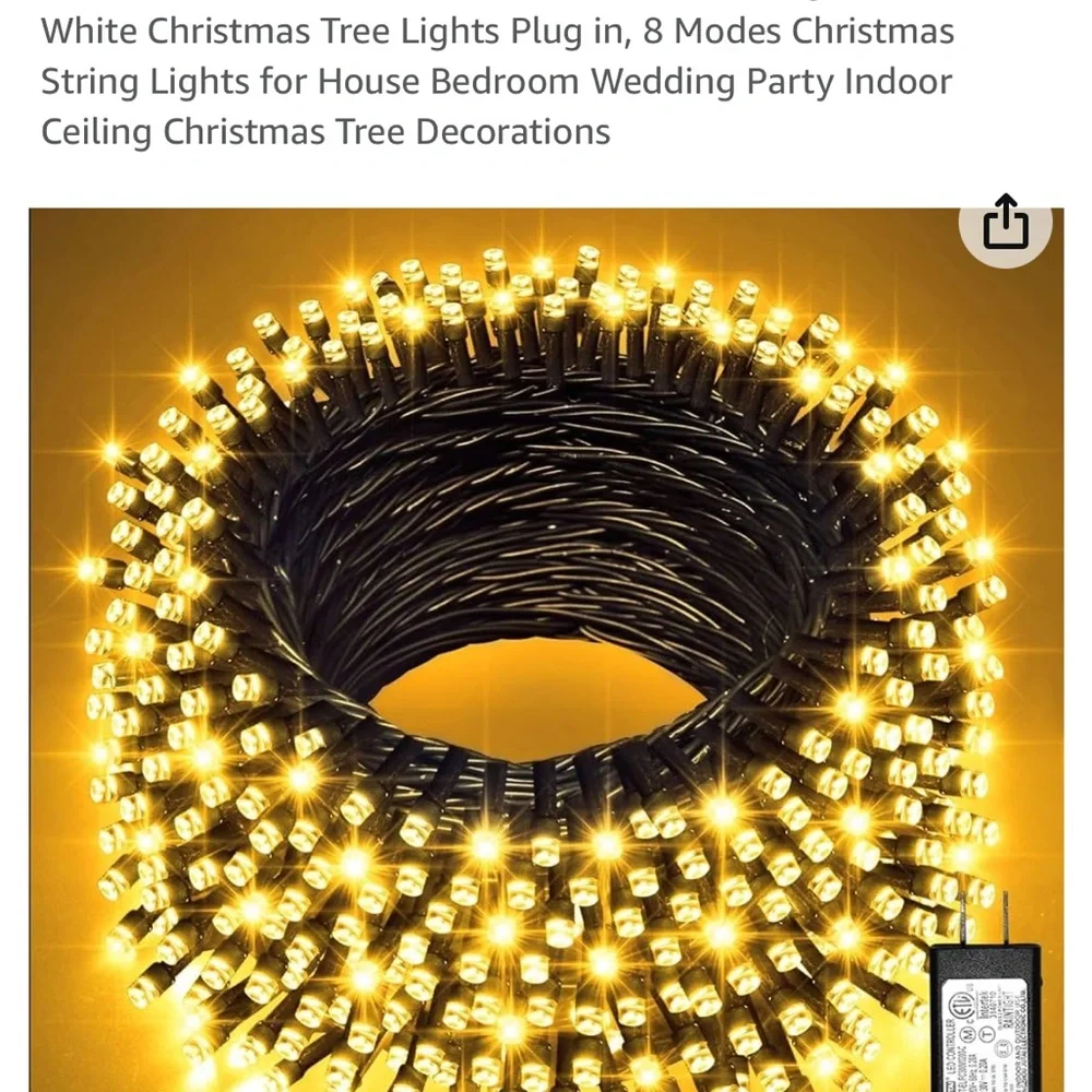 JMEXSUSS 66ft 200 LED Indoor/Outdoor LED lights.Brand New with Box